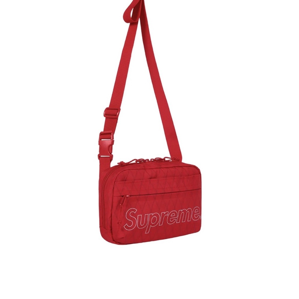 Supreme Red Logo Pouch bag - Picture 4 of 4